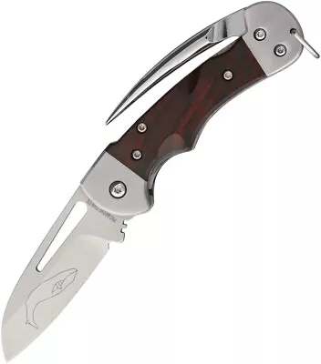 Myerchin MYWF377 Generation 2 Crew Linerlock Brown Wood Folding Pocket Knife • $61.32