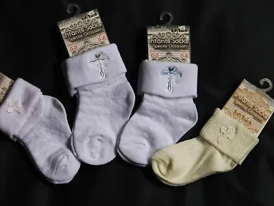 Baby  Boy  Single Pack Christening  Socks  4 Designs • £3.09