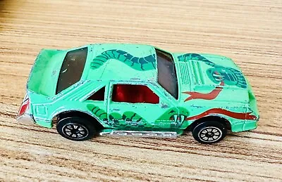 Vintage Kenner Fast 111's Mustang King Cobra Snake Car Rare Green Nebraska Plate • $15