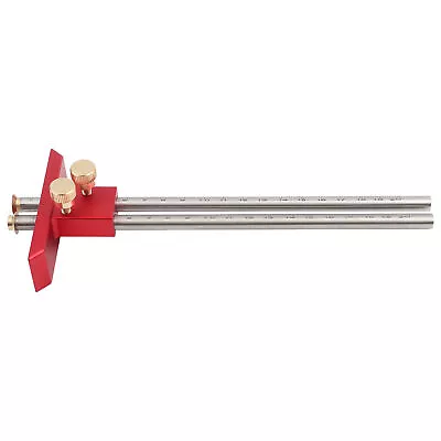 Stainless Steel Woodworking Double Head Scriber Ruler Marking Gauge Wood Scribe • $32