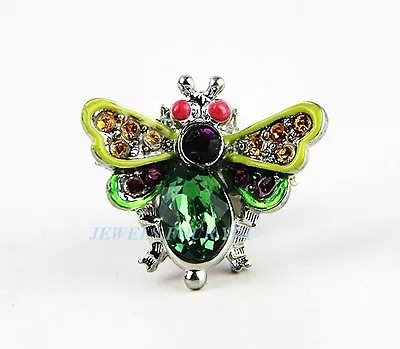 Jay Strongwater Gorgeous Tack Fly Clem Pin Brooch Mint Swarovski New No Box • $42