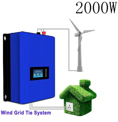 £389.65 • Buy 2000W Grid Tie Inverter Wind Turbine Inverter Sine Wave Limter/Wifi 220V