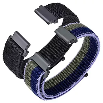  Nylon Sport Loop Watch Bands 2 Packs Quick Release Adjustable Strap 16mm  • $20.23