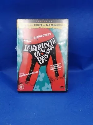 LABYRINTH OF PASSION DVD Spanish Pedro Almodovar Tartan Antonio Banderas 18 • £14.99