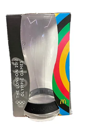 2012 McDonald's Coca Cola London Olympic Games Glass Cup Black Limited Edition • $26.49
