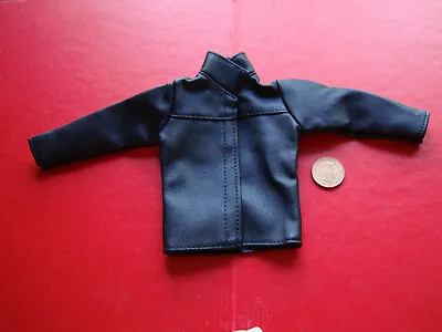 1/6 Scale Smart Black Faux Leather Jacket For 12  Action Figures Dragon BBi • £9.99