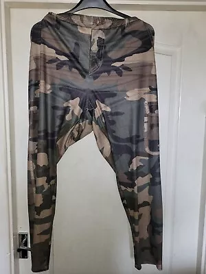 5XL/Uk26-28 Pull On Camouflage Printed Stretch Leggings • £2.49