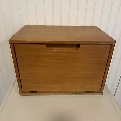 Vintage Midcentury MCM Teak Table Top Secretary Organizer • $99.95