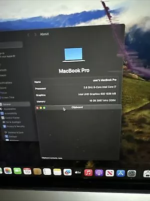 16  2019 Macbook Pro MVVL2LL/A 17-9750H 2.6OGHz 16GB 512GB SSD Pro 5300M • $240