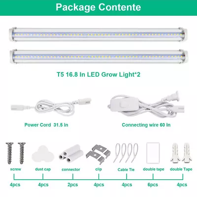 T5 LED Plant Grow Light Strip High PPFD Full Spectrum Lamp For Indoor Flower Veg • $23.27