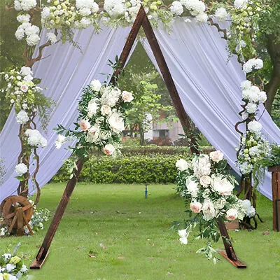 Large Triangular Wedding Arch Wooden Arbor Stand For Outdoor Garden Park Church  • $119.92