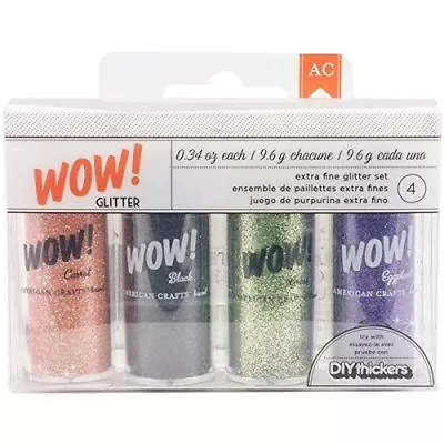 WOW! Glitter Set Extra Fine HALLOWEEN 4 Pack~So Useful~ Quick Ship! • $5.99