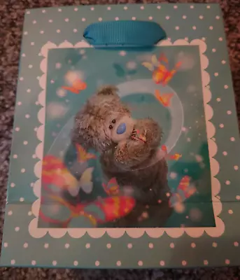 Me To You Bears Smal Gift Bag With 3d Holographic Teddy Bear And Baterflys • £4.99