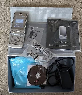 LG Shine KE970 Slide Mobile Phone Silver Retro Slider! • £14.95