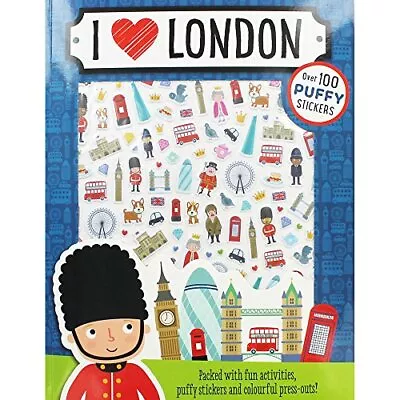 I Love London Puffy Sticker Activity Book By Make Believe Ideas Book The Fast • $6.90