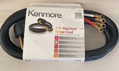 Kenmore 5' Electrical Range Cord 4 Prong Wire Power Supply Black Heavy Duty • $19