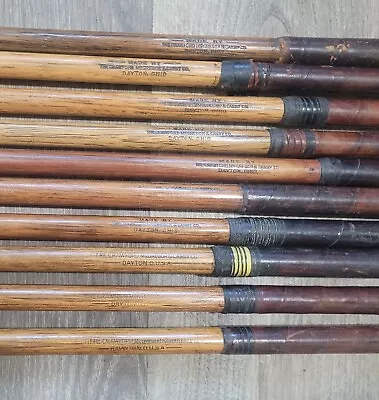 10 Antique Vintage 1920's Macgregor Hickory Wood Shaft Golf Clubs Stamped Shafts • $179