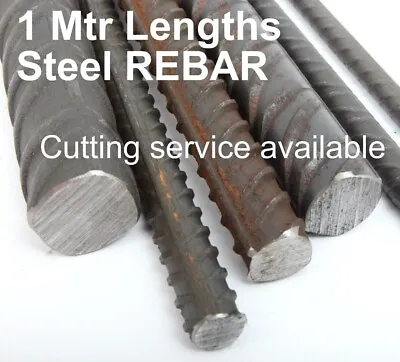 £3.40 • Buy 1 MTR Rebar Reinforcing Steel Bar Concrete Reinforcement 10 12 16 & 20mm Ø