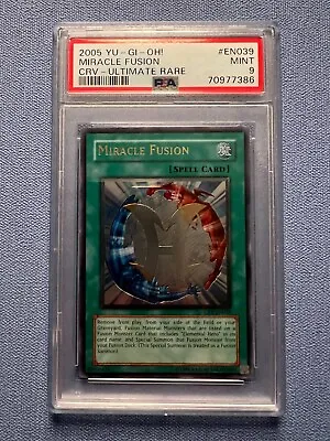 Yugioh - Miracle Fusion PSA 9 Unlimited Ultimate Rare CRV-EN039 • $253.50