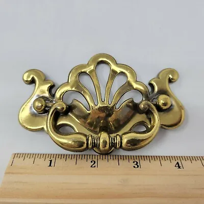 $13.60 • Buy Lot Of 5 Vintage Brass Ornate Bail Type Drawer Pulls 4  Wide