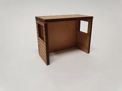 £3 • Buy OO Gauge Model Railway MDF Laser Cut Wooden Bus Shelter Platform Waiting Room