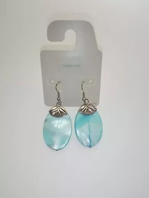 NWT Maurice's Nickel Sensitive Earrings. Teal/ Light Blue Shiny Shell. 2 ... • $11