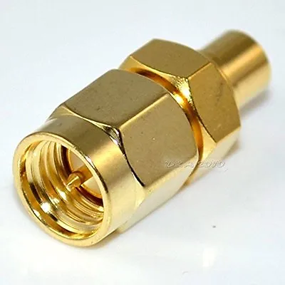 $8.61 • Buy SMA Male Plug To MCX Female Jack Straight RF Coaxial Adapter Connector Converto
