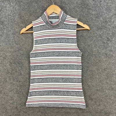 $18.95 • Buy Forever New Womens Top Size XS Striped Knit Sleeveless Stretch Fabric J9412