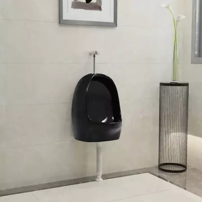 Wall Hung Urinal With Flush Valve Ceramic Wall-Mounted Washout Urinal Vidaxl • £118.26