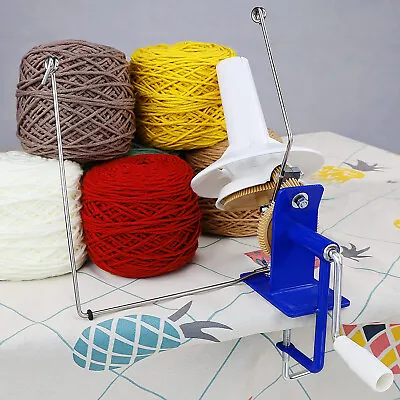 £22.45 • Buy Wool Yarn Ball Winder Fiber Hand Operated String Ball Thread Skein Machine Swift