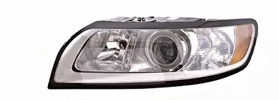 DEPO Left Headlight Front Lamp Chrome Fits VOLVO S40 V50 Wagon 2007-2012 • $136.50