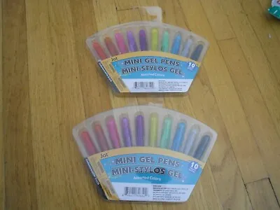 New ! 2 X 10 Counts Jot Mini Gel Pens Assorted Colors • $12.95
