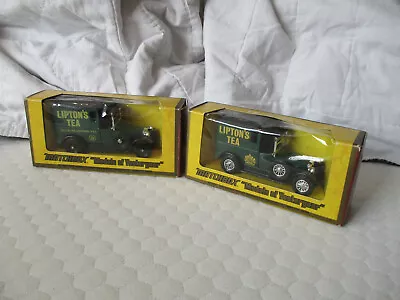 2 Great Matchbox Models Of Yesteryear  1927 Liptons Tea Talbot Vans • £5