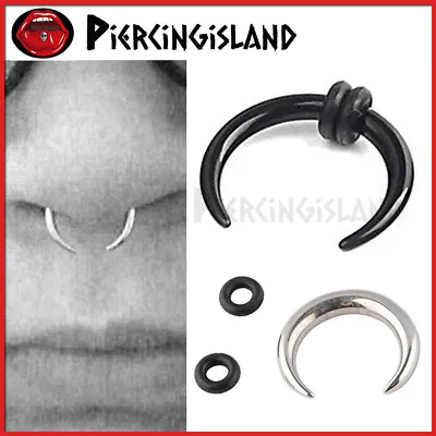 Buffalo Pincher Surgical Steel Awl Horseshoe Septum Body Ear Nose Ring Piercing • $4.75