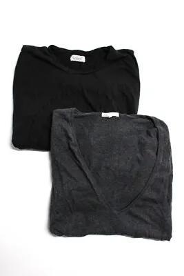 $32.99 • Buy Lauren Moshi Minnie Rose Womens Solid Cotton Shirt Sweater Black Size S/M Lot 2