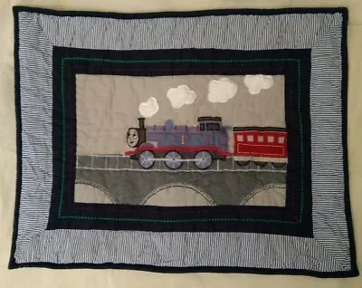 Thomas & Friends Pottery Barn Kids Quilted Patchwork Train Pillow Sham Applique  • $29.99