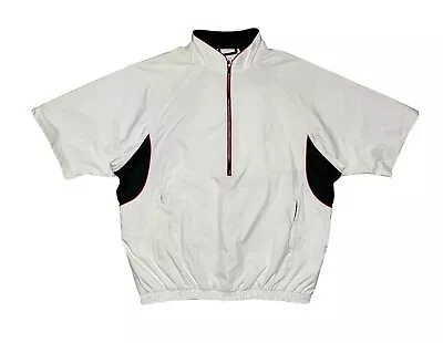 FootJoy Dryjoys Men’s XL White Tour Collection 1/2 Zip Golf Pullover Jacket • $39.99