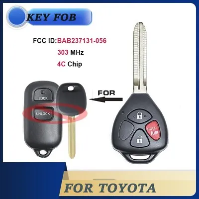 Replace For TOYOTA Tacoma RAV4 1996-2005 Complete Remote Key Fob BAB237131-056 • $20.23