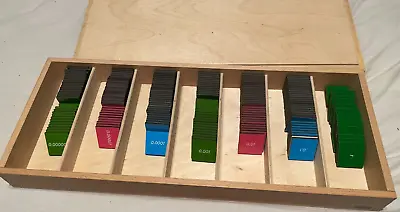 Montessori Nienhuis Decimal Stamp Game In Box With Lid • $48