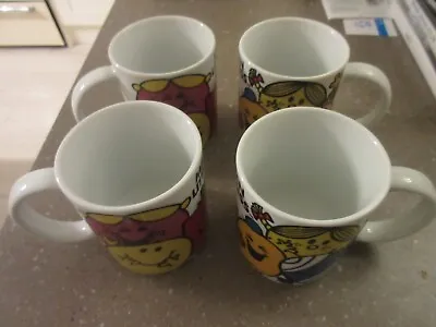 Mr Men Little Miss Show Small Mugs X4 Set Kinnerton • £5.90