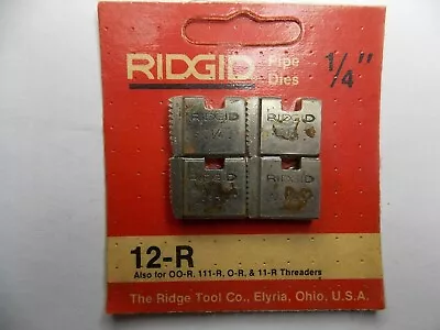 $14.95 • Buy Ridgid 1/4  Npt 12-r Pipe Threading Dies 111-r 11-r 00-r 37815 Red