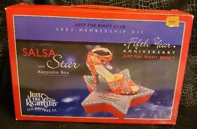 $43.66 • Buy Just The Right Club Salsa Star Keepsake Box Red Shoe New Sealed 2003