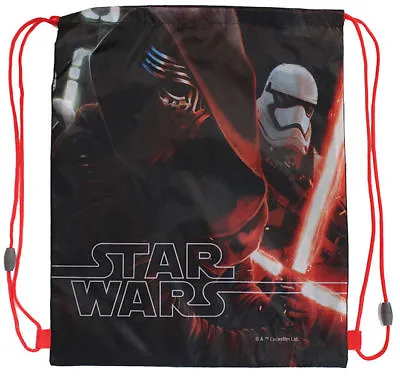 £4.95 • Buy Official Star Wars 7 Force Awakens Kylo Ren School Gym Swim Sports Kit Bag BNWT