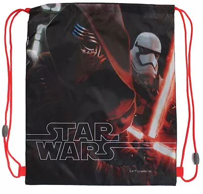 £4.95 • Buy Official Star Wars 7 Force Awakens Kylo Ren School Gym Swim Sports Kit Bag BNWT