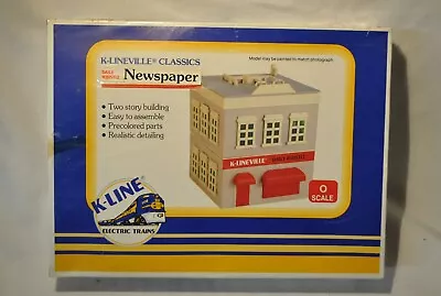 K-lineville Classics Daily Whistle Newspaper Building #k-4221  O-gauge  N.i.b. • $29.99