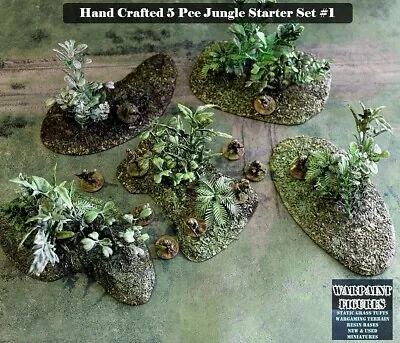 Wargaming Jungle Starter Terrain Sets Hand Made -For Warhammer|AOS|KOW|Fantasy • $85.09