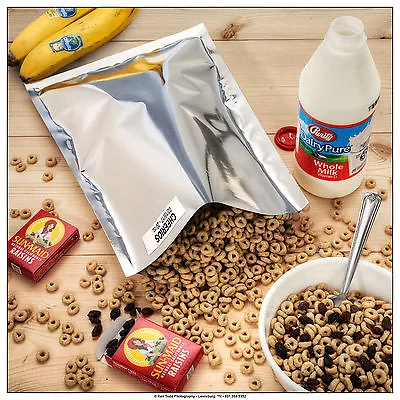 $21.99 • Buy (50) 1 Gallon Genuine Mylar Bags + (50) 300cc Oxygen Absorbers Food Storage
