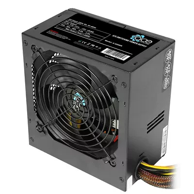 ACE Black 850W PSU Gaming PC Computer ATX Power Supply 2x PCI-E 120mm Fan 4xSATA • £38.82