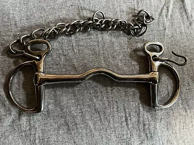 5.5” Low Port Mullen Mouth English Kimberwick Bit With Chain • $25