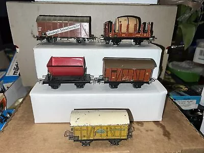 Ho Sclae MÄrklin Lot Of Five Vintage Freight Cars • $55.88